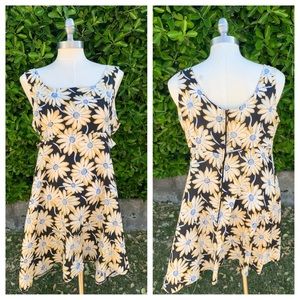 Vintage 1990s Grunge Floral 90210 Dress